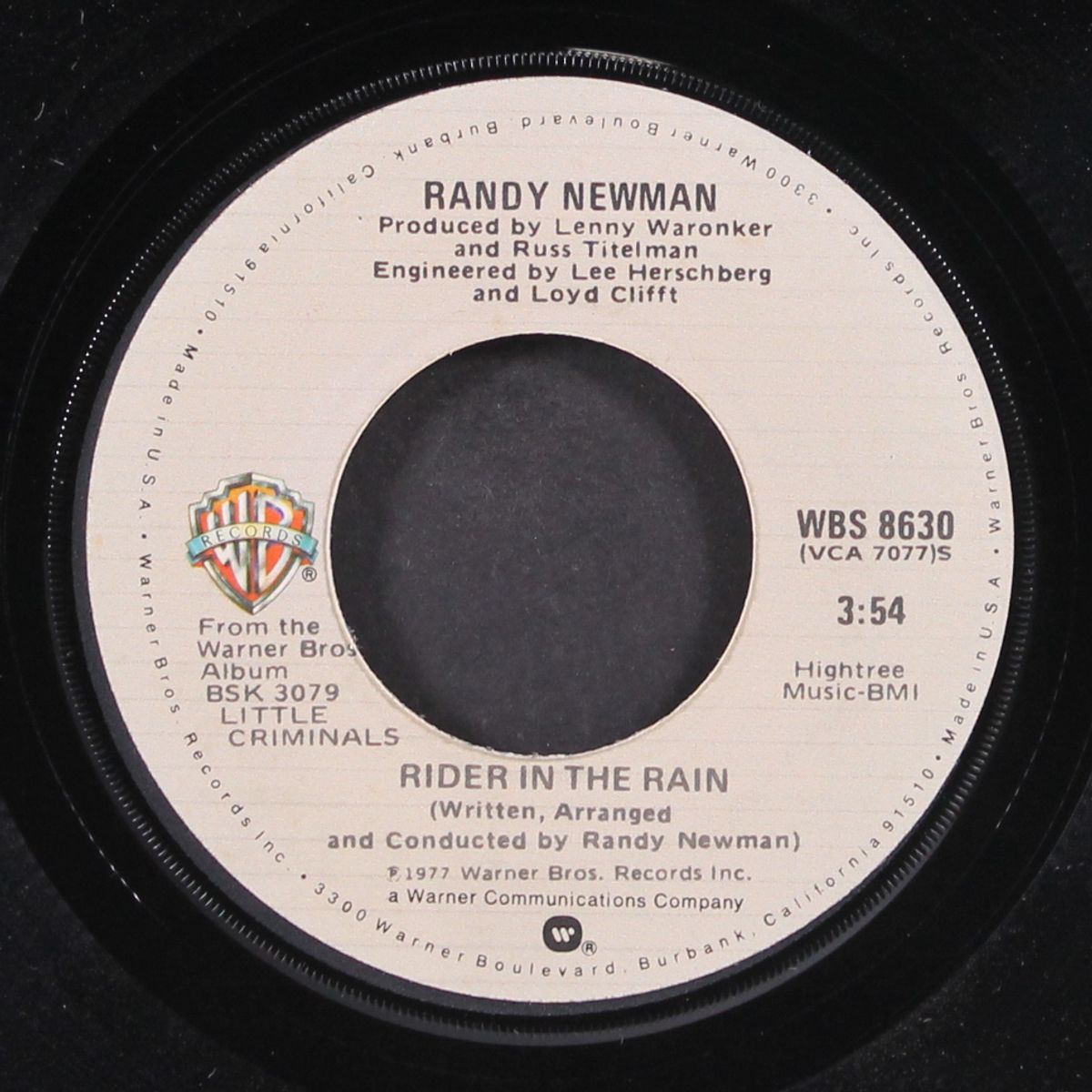 rider in the rain / sigmund freud's... by RANDY NEWMAN