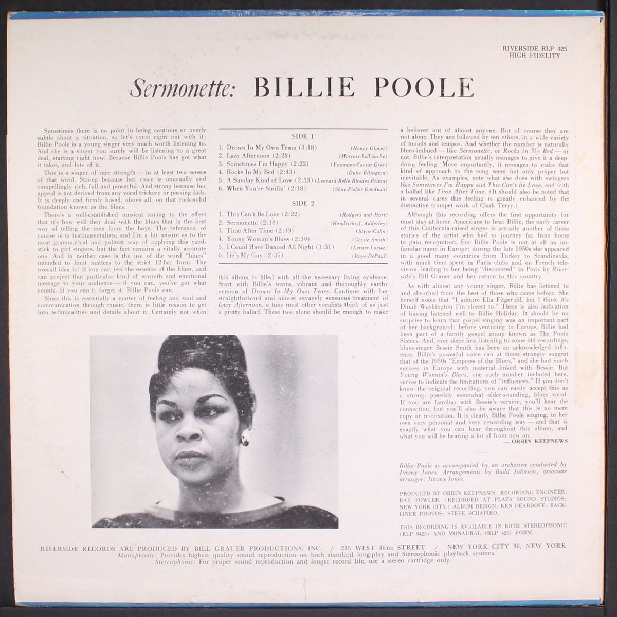 sermonette by BILLIE POOLE
