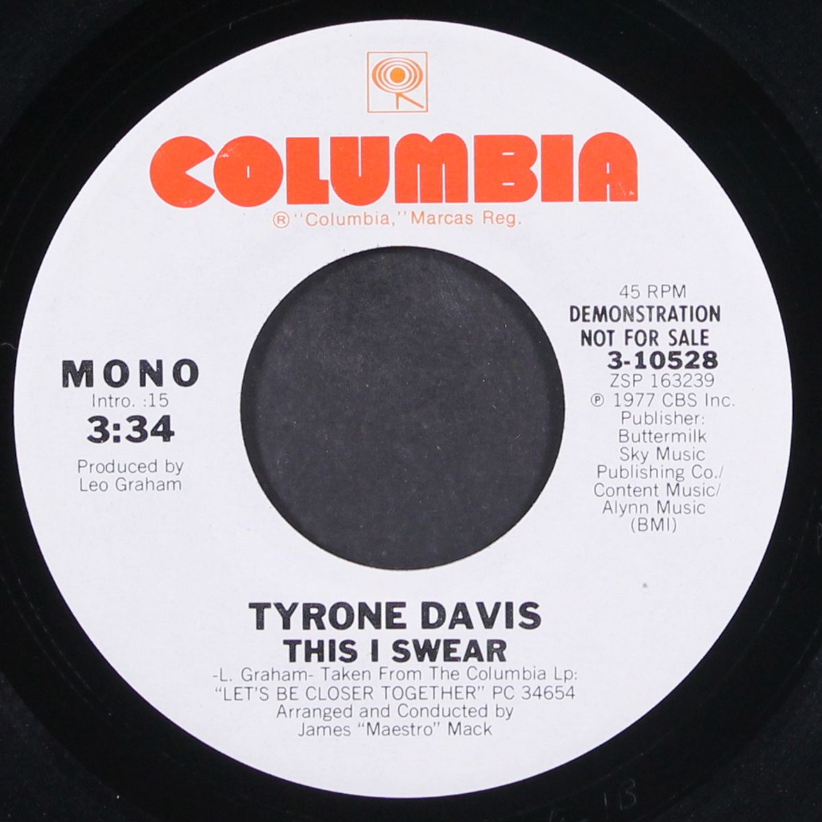 this i swear / mono by TYRONE DAVIS