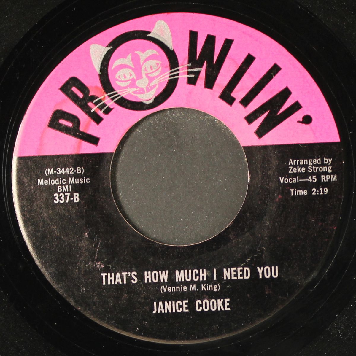 that's how much i need you / alone to cry by JANICE COOKE