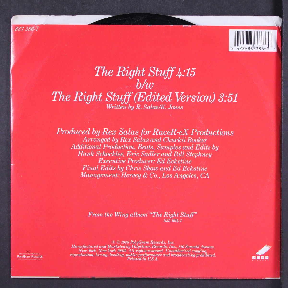 the right stuff by VANESSA WILLIAMS