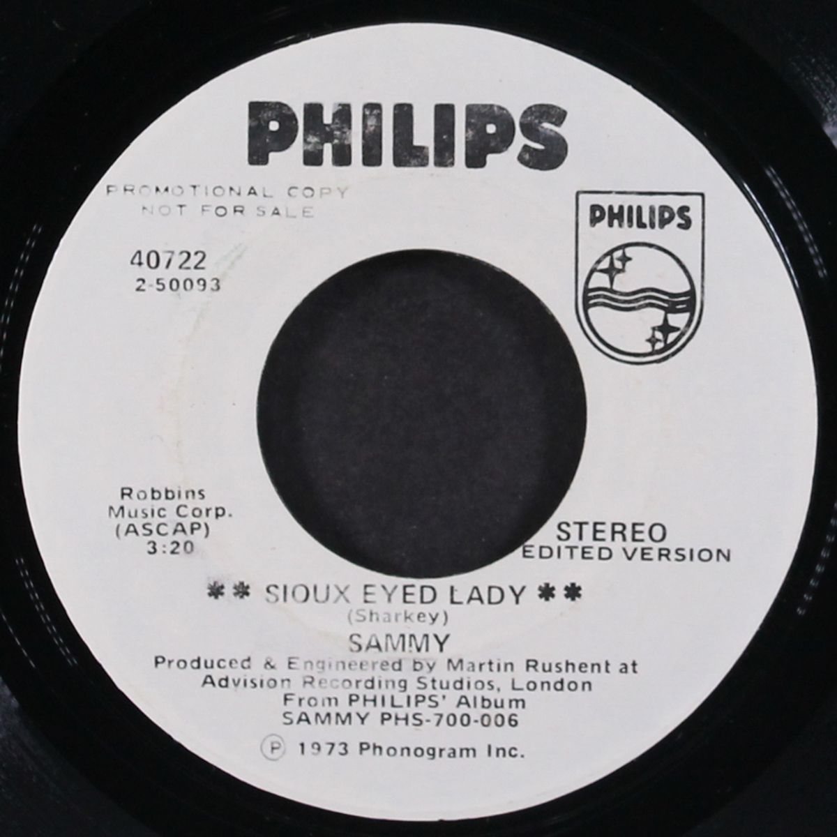 sioux eyed lady / lady lover by SAMMY