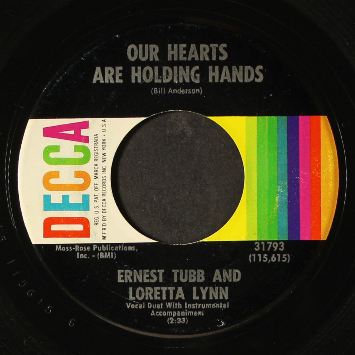 our hearts are holding hands / we're not kids anymore by ERNEST TUBB & LORETTA LYNN
