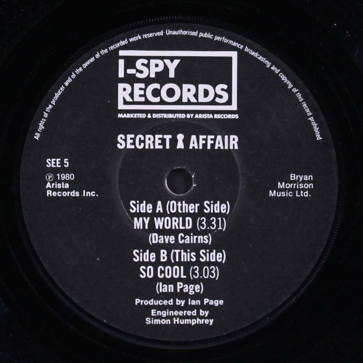 my world / so cool by SECRET AFFAIR