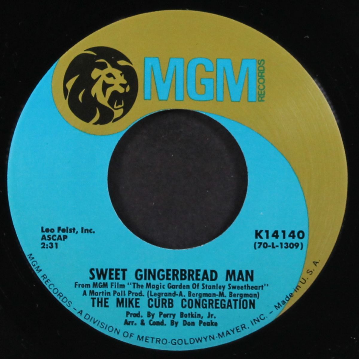 sweet gingerbread man / long haired lover from liverpool by MIKE CURB CONGREGATION