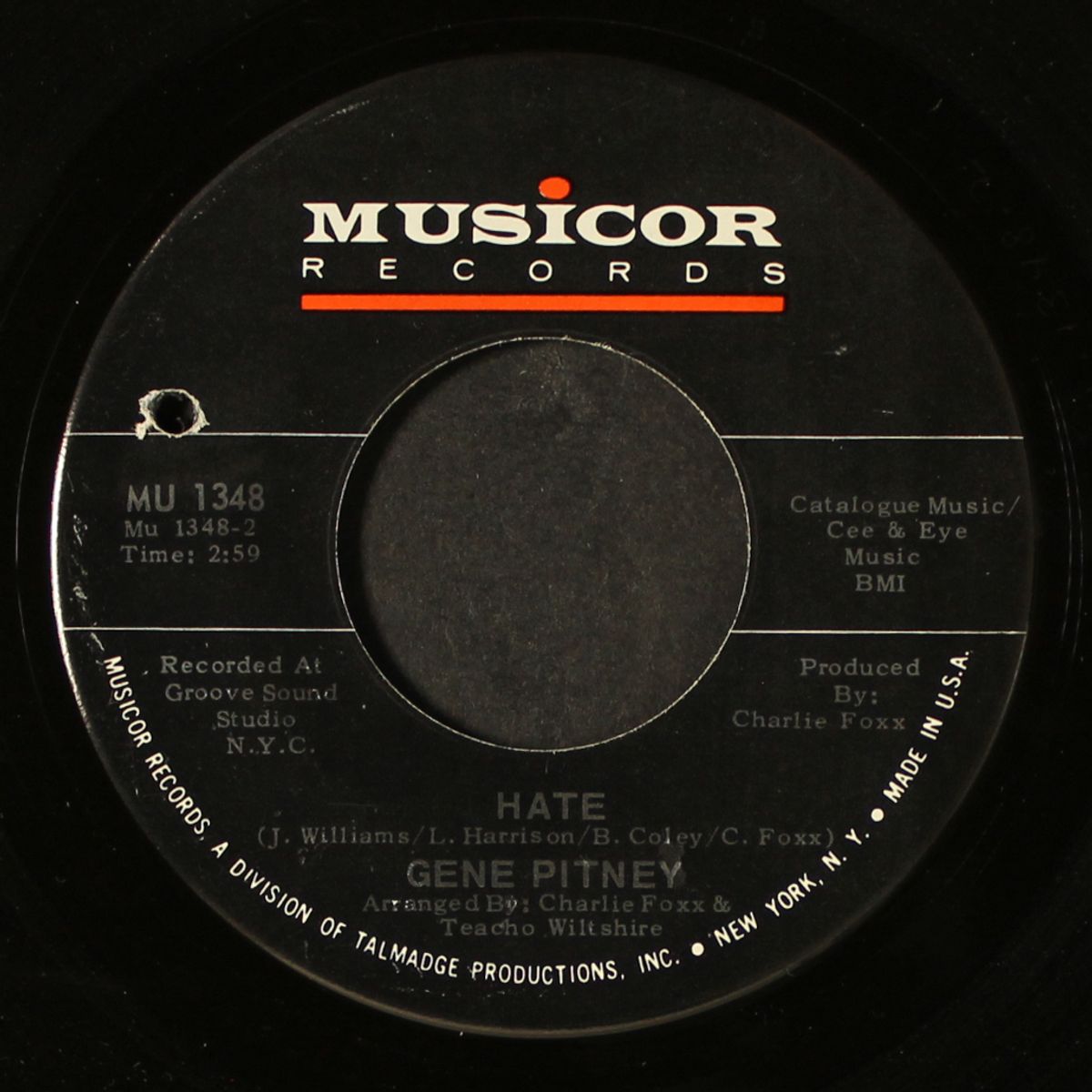 baby, you're my kind of woman / hate by GENE PITNEY