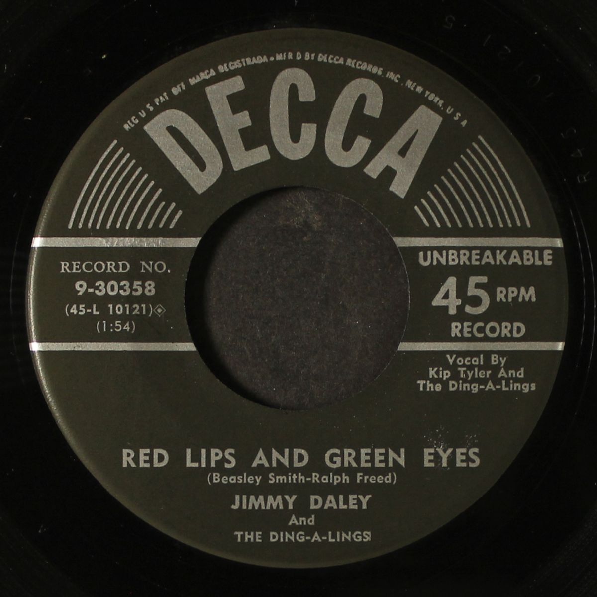 red lips and green eyes / how's about a little kiss by JIMMY DALEY
