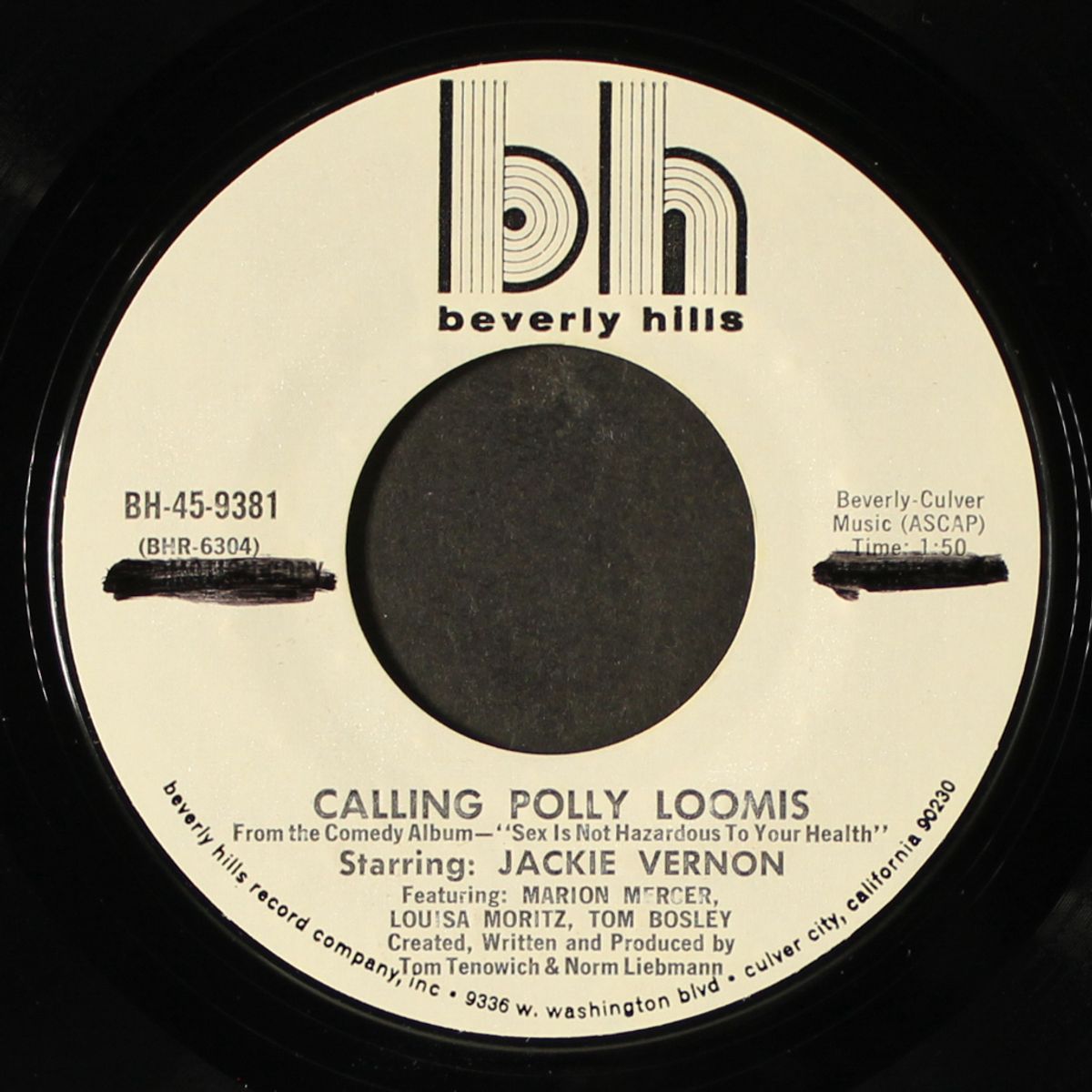 guaranteed annual sex / calling polly loomis by JACKIE VERNON