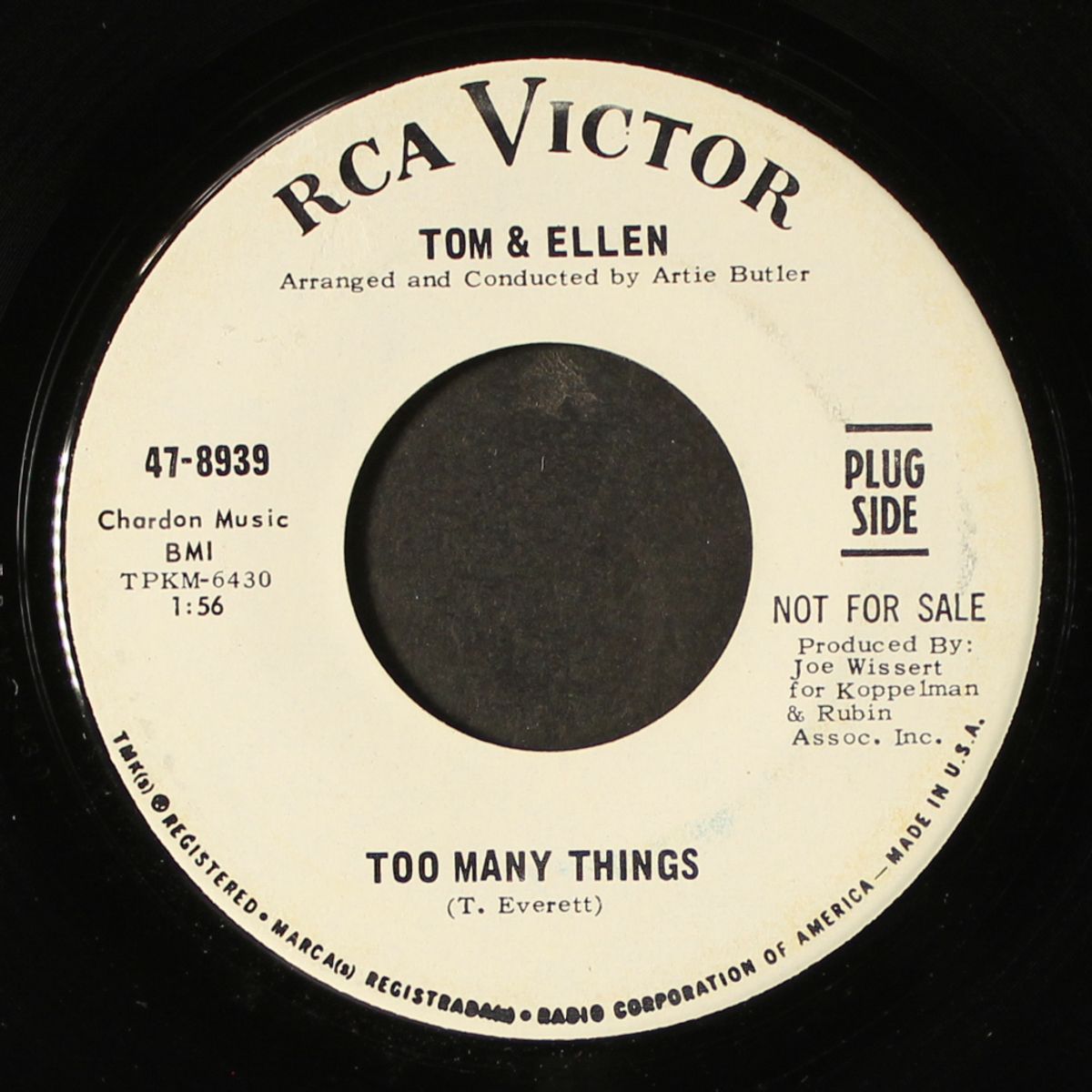 too many things / my up is my down by TOM & ELLEN