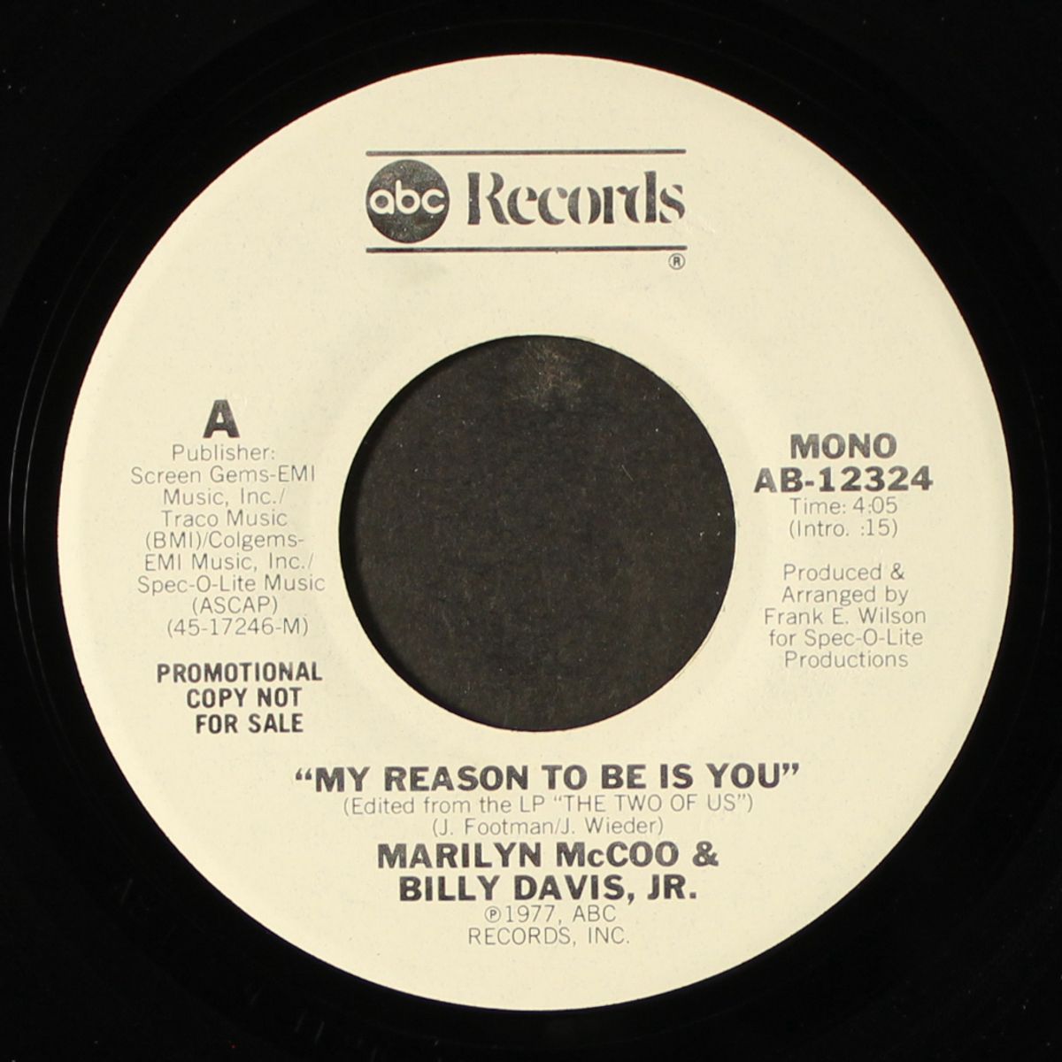 my reason is to be with you / mono by MARILYN MCCOO & BILLY DAVIS JR.