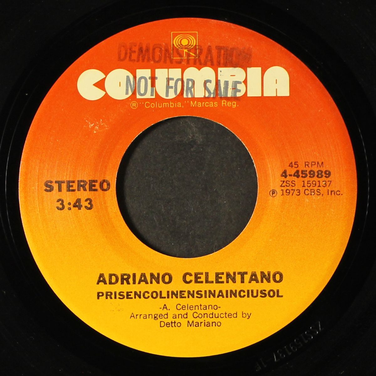 prisencólinensináinciúsol / disc jockey by ADRIANO CELENTANO
