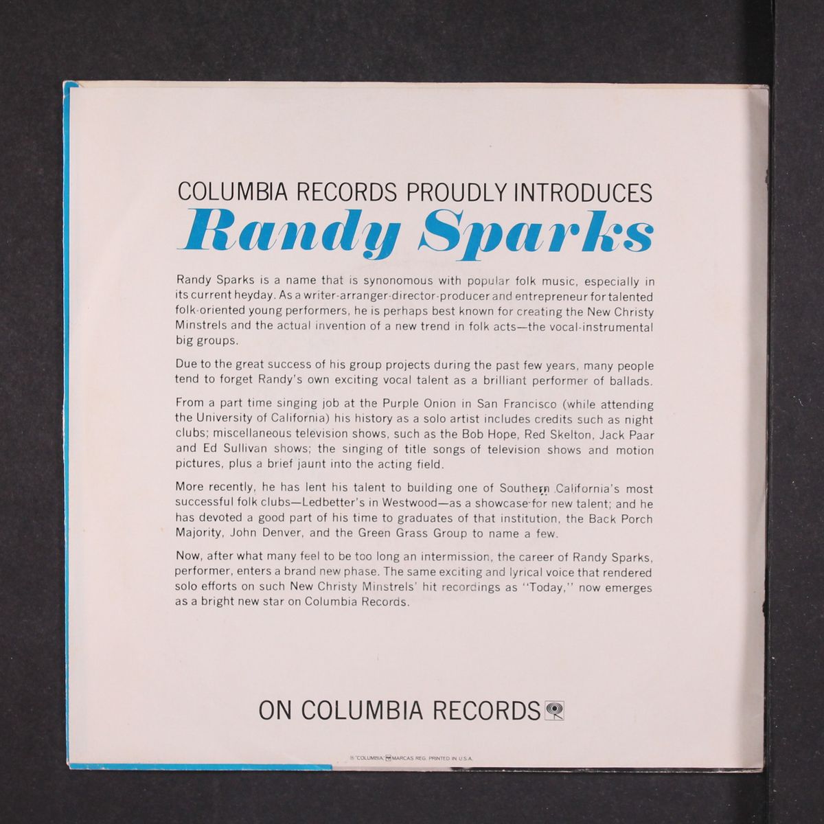 julie knows by RANDY SPARKS