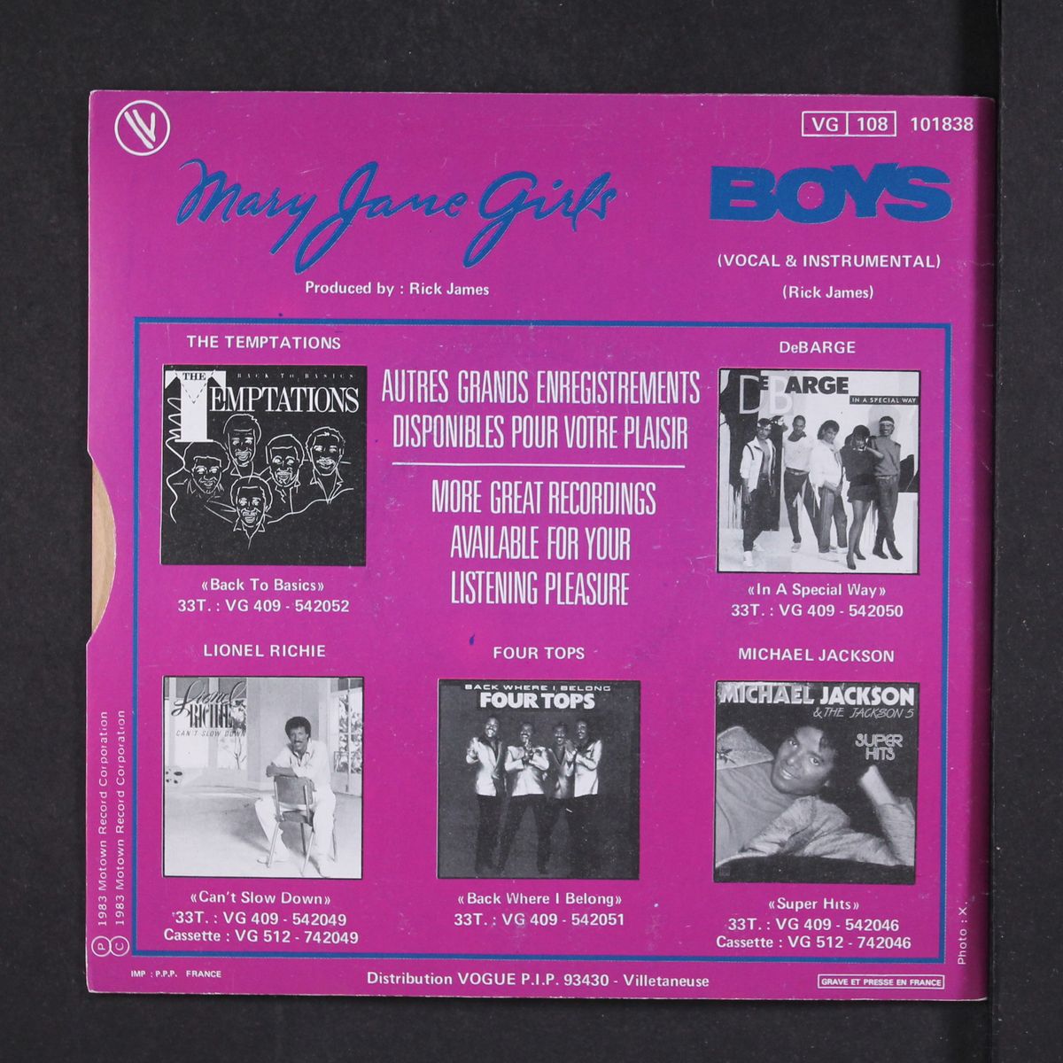 boys by MARY JANE GIRLS