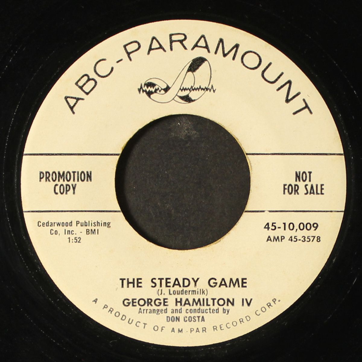 the steady game by GEORGE HAMILTON IV