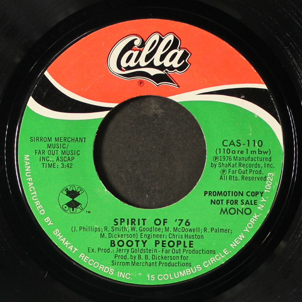 spirit of '76 / mono by BOOTY PEOPLE