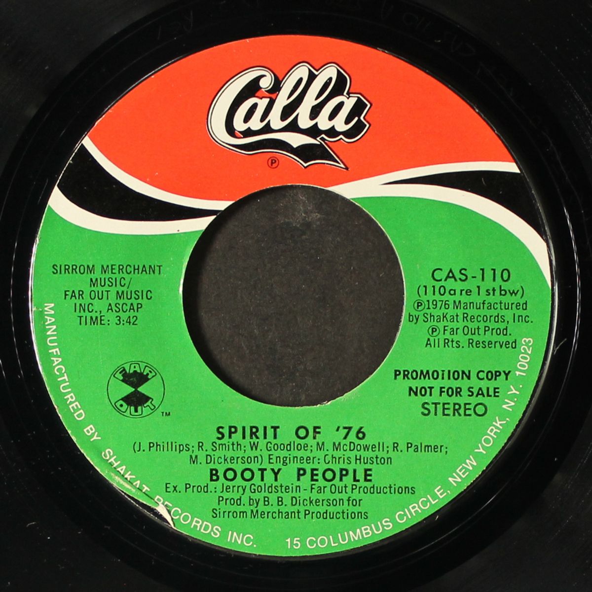 spirit of '76 / mono by BOOTY PEOPLE