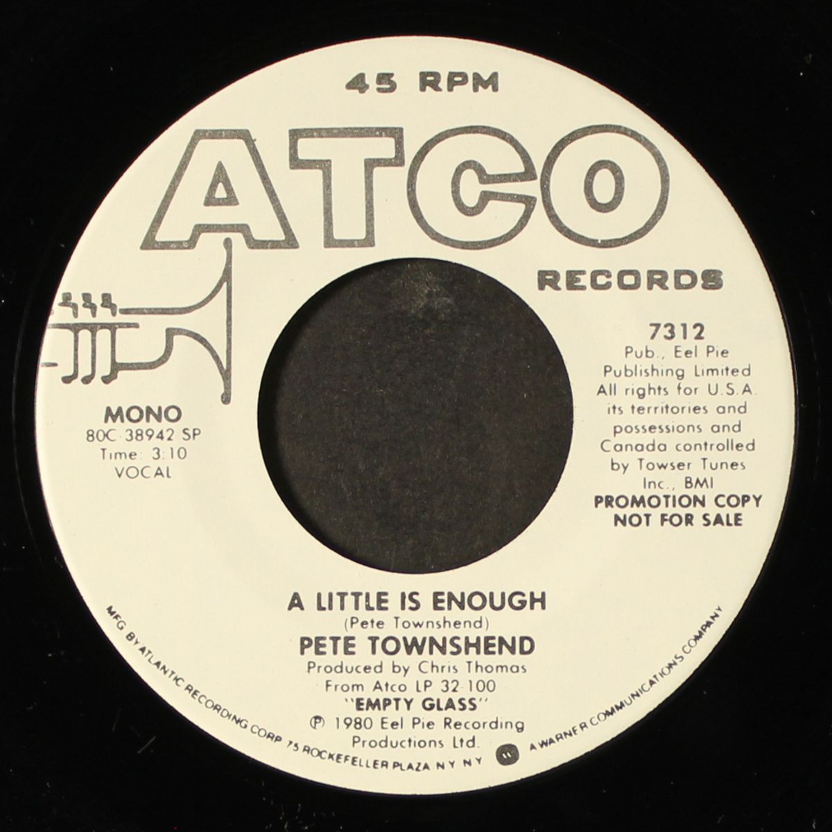 a little is enough / mono by PETE TOWNSHEND