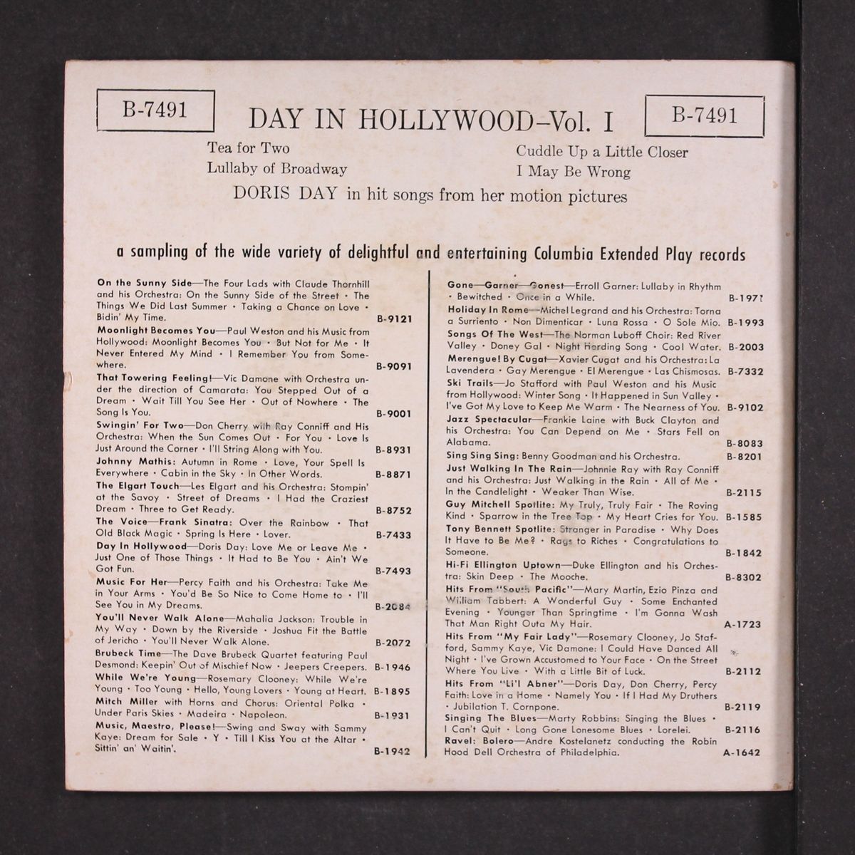 day in hollywood vol. 1 by DORIS DAY
