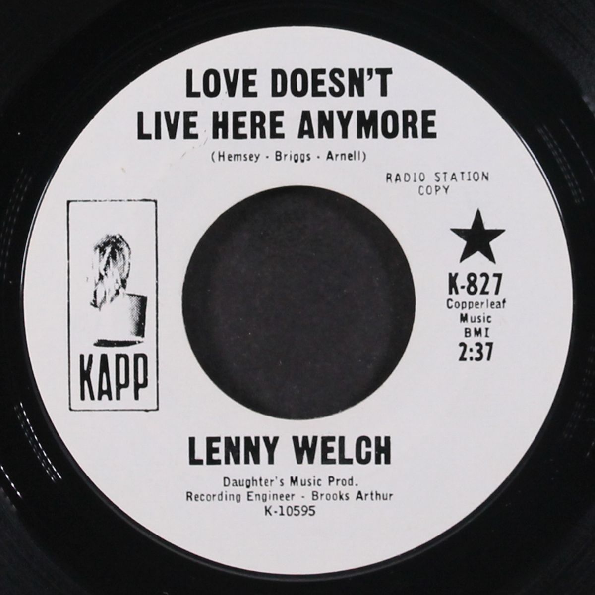 love doesn't live here anymore by LENNY WELCH