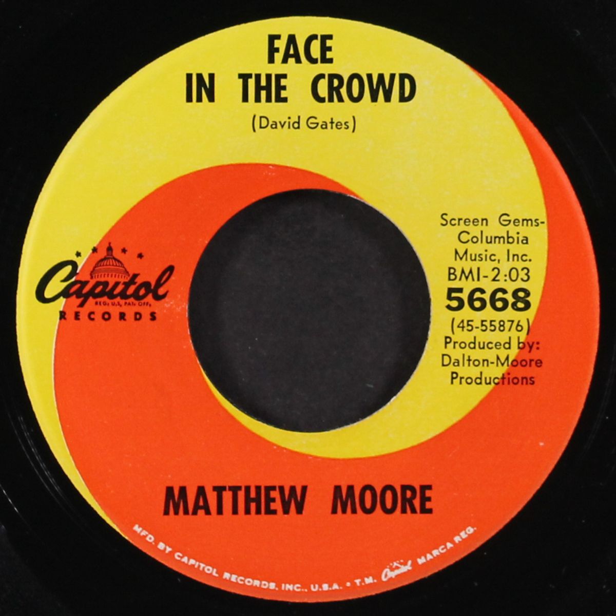 face in the crowd by MATTHEW MOORE