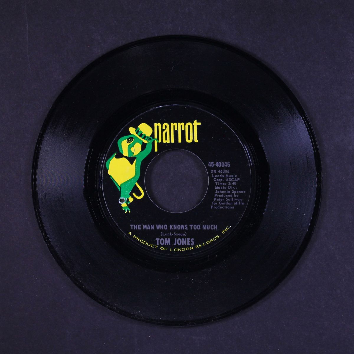without love / man who knows too much by TOM JONES