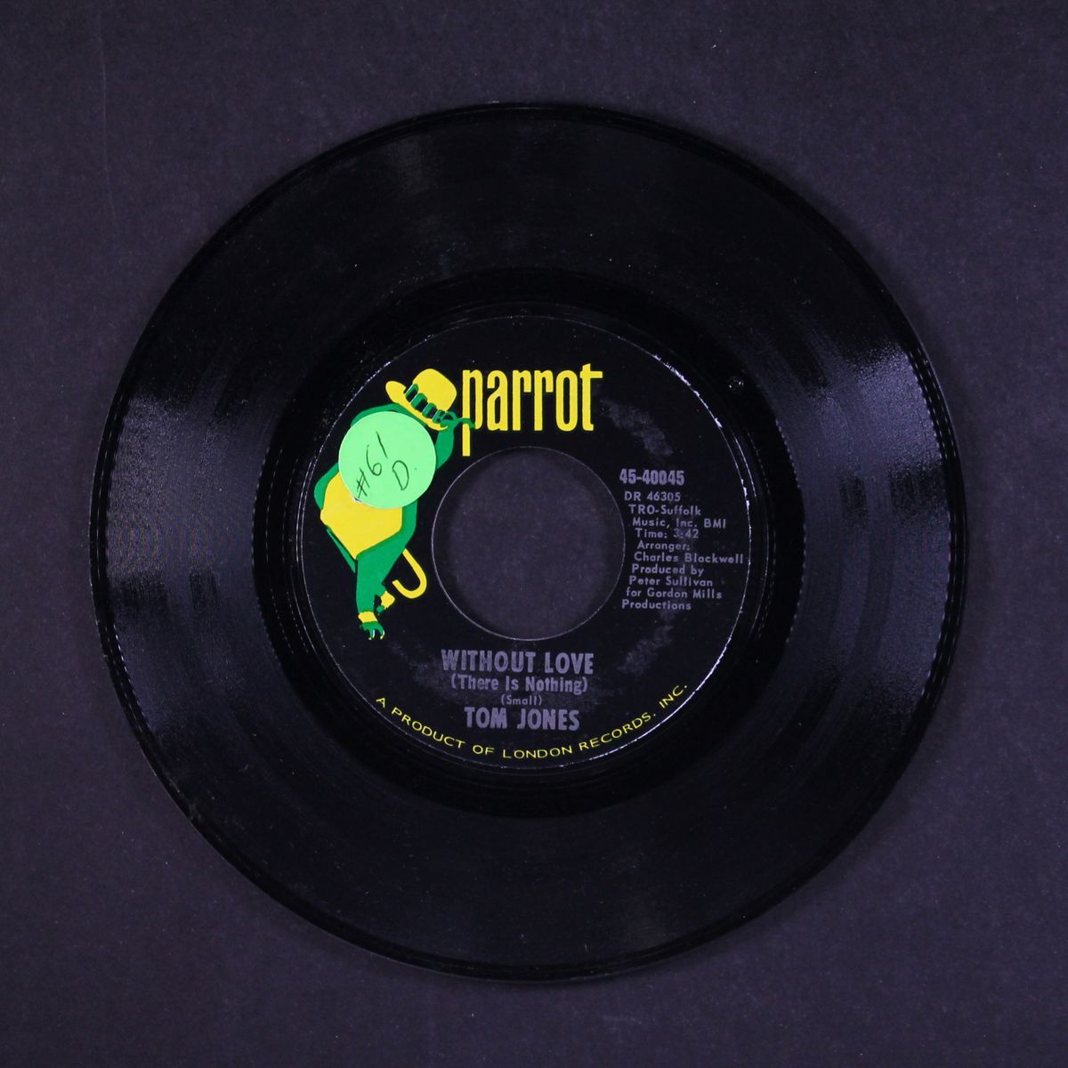 without love / man who knows too much by TOM JONES