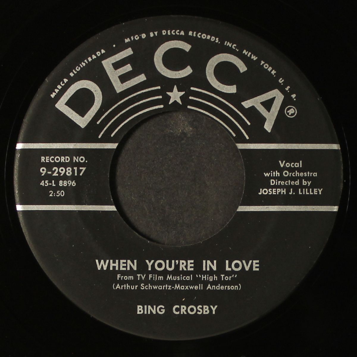when you're in love / john barleycorn by BING CROSBY