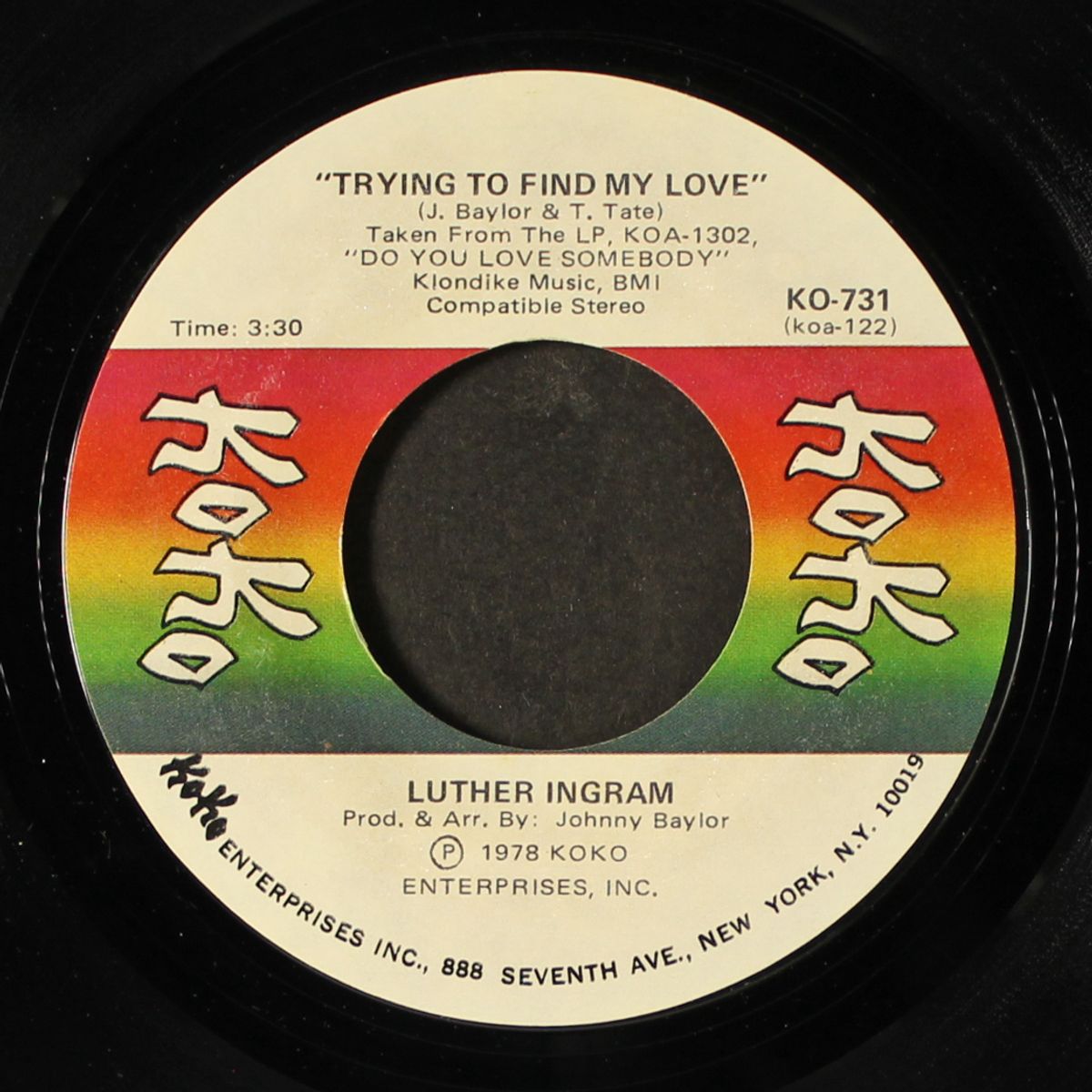get to me / trying to find my love by LUTHER INGRAM