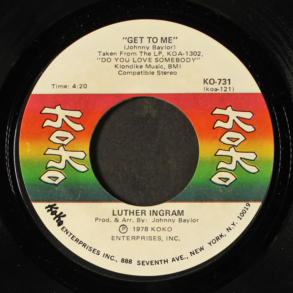 get to me / trying to find my love by LUTHER INGRAM