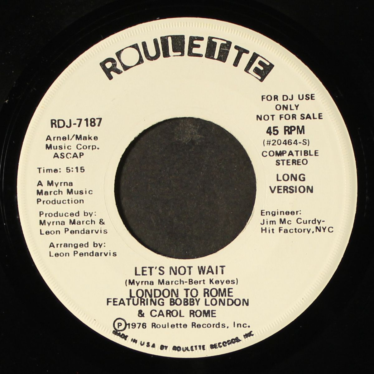 let's not wait / short by LONDON TO ROME
