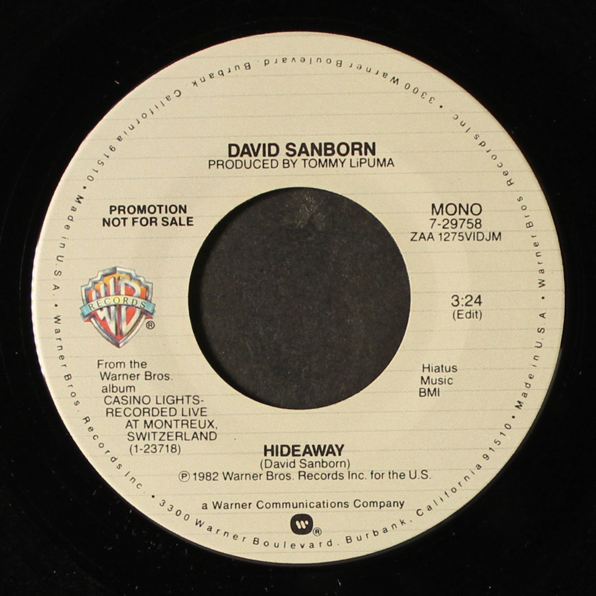 hideaway / mono by DAVID SANBORN