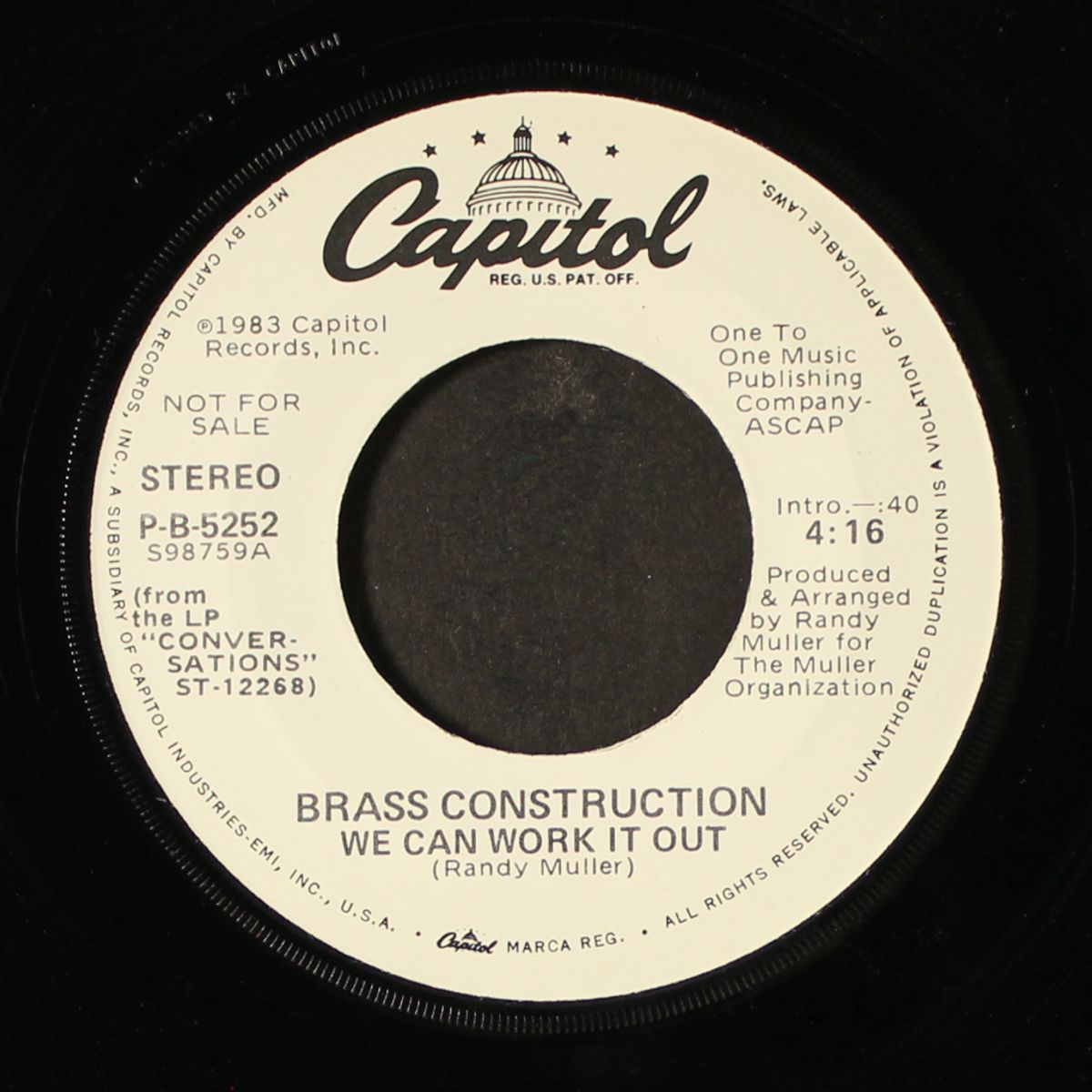 we can work it out / same by BRASS CONSTRUCTION