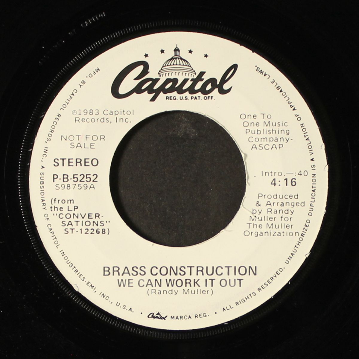 we can work it out / same by BRASS CONSTRUCTION