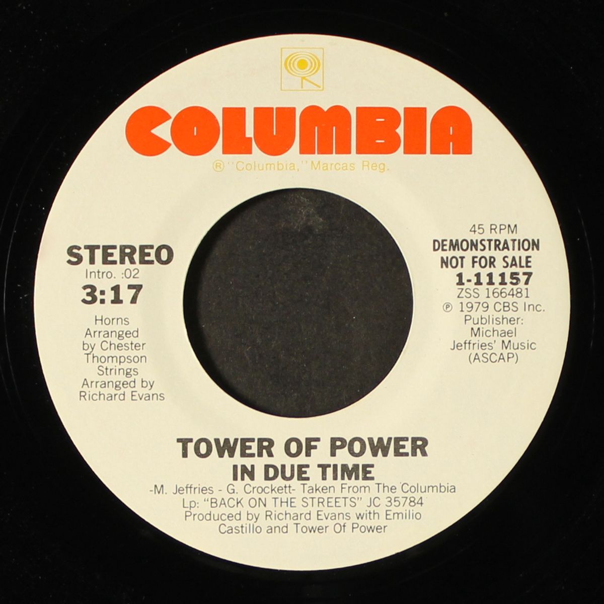 in due time / same by TOWER OF POWER