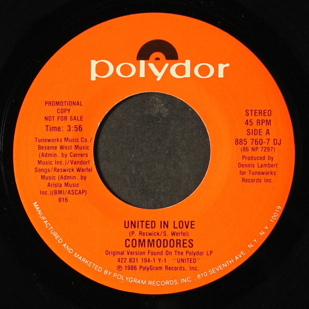 united in love / same by COMMODORES