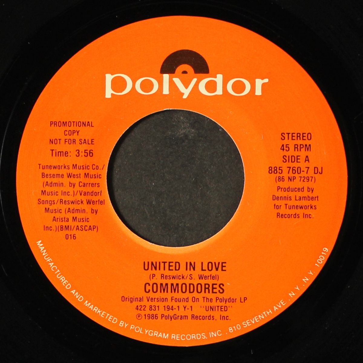 united in love / same by COMMODORES