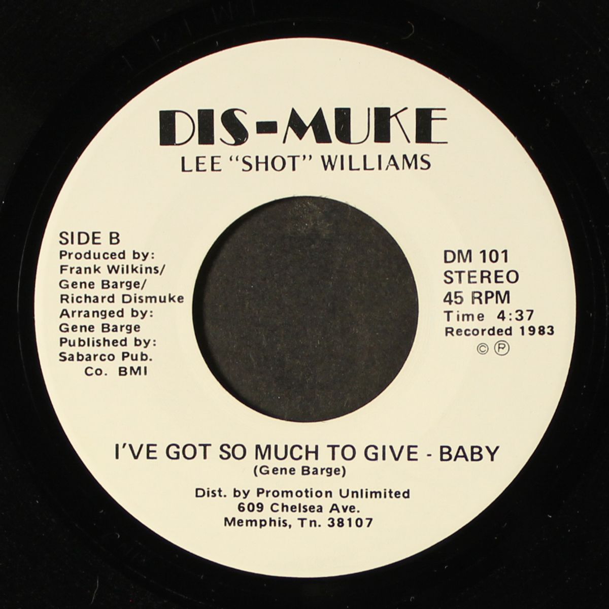 let's dance baby / i've got so much to give - baby by LEE 'SHOT' WILLIAMS