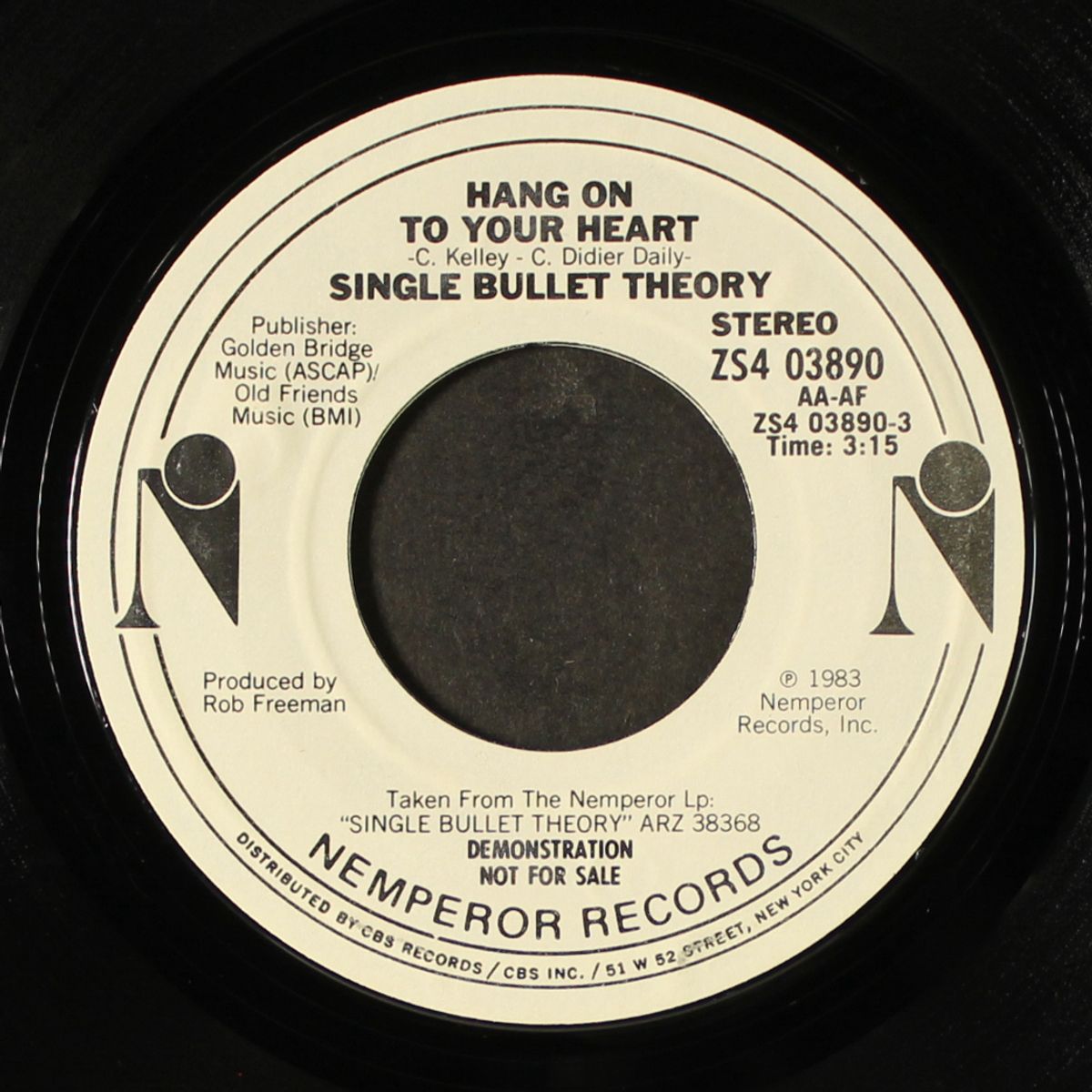hang on to your heart / same by SINGLE BULLET THEORY