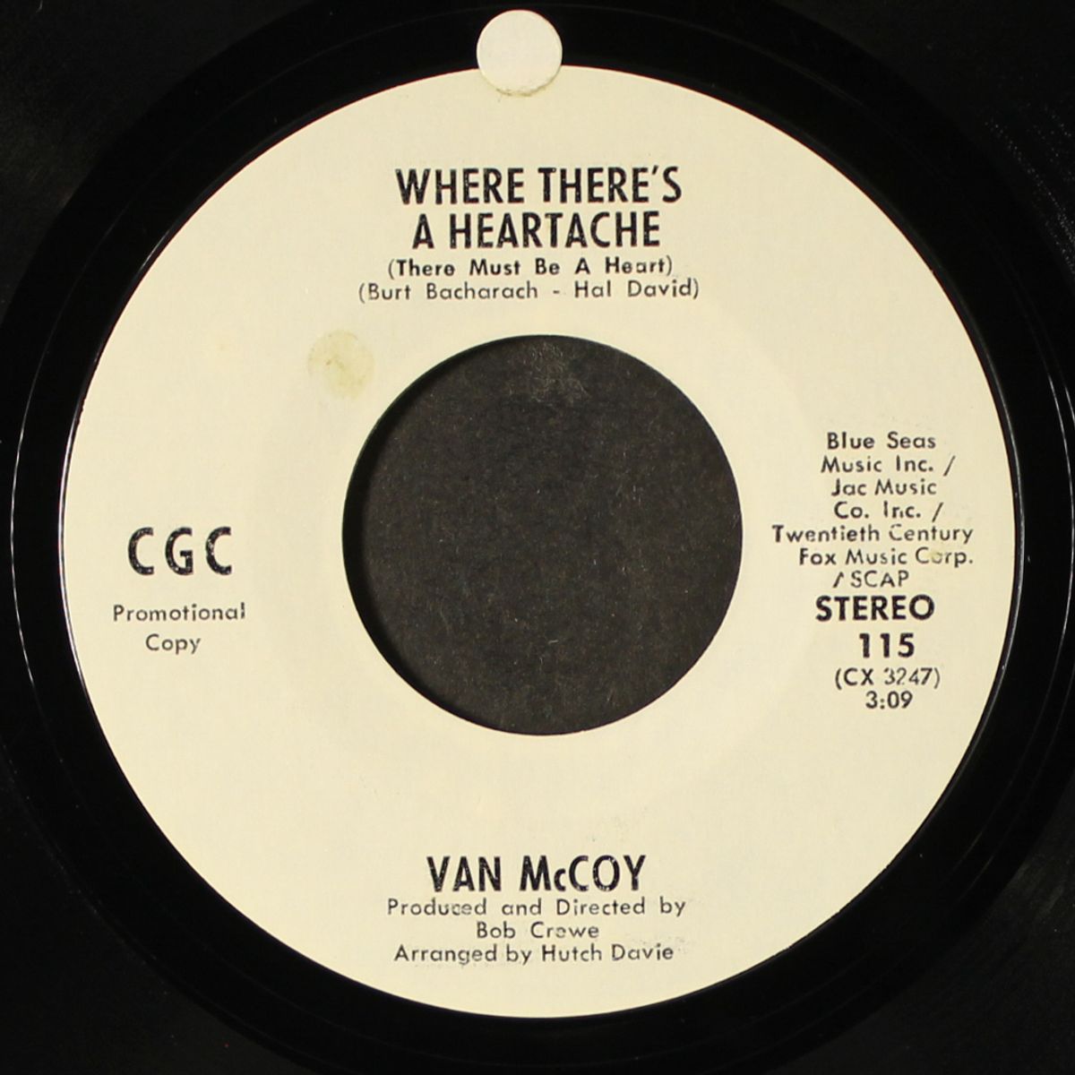 where there's a heartache / mono by VAN MCCOY