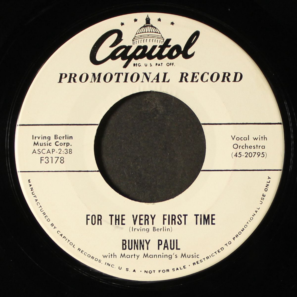 song of the dreamer / for the very first time by BUNNY PAUL