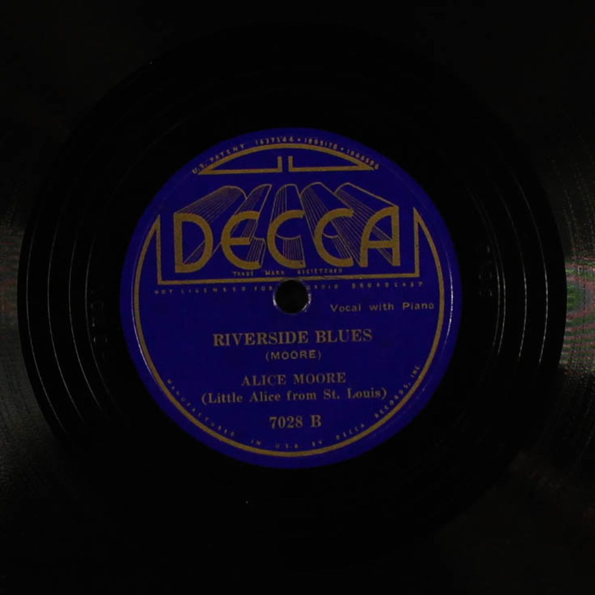 black evil blues / riverside blues by ALICE MOORE