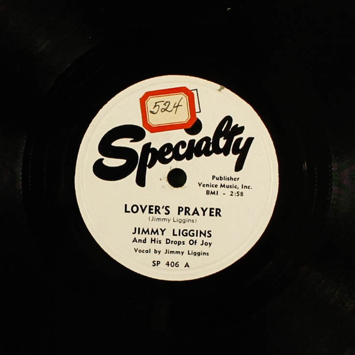 lover's prayer / the washboard special by JIMMY LIGGINS