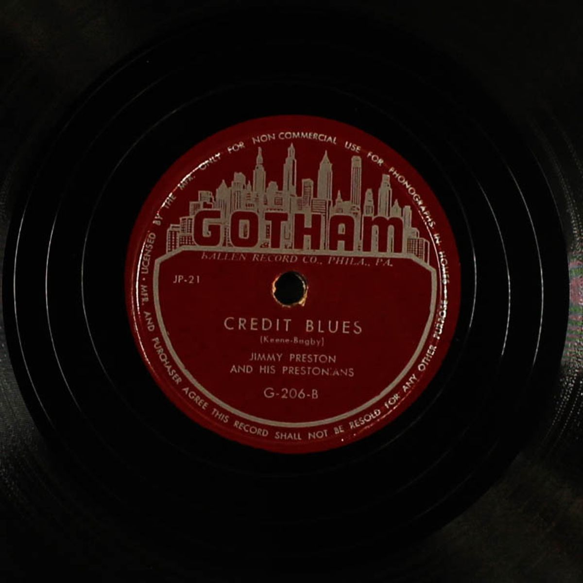 going away / credit blues by JIMMY PRESTON