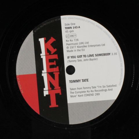 TOMMY TATE / LUTHER INGRAM