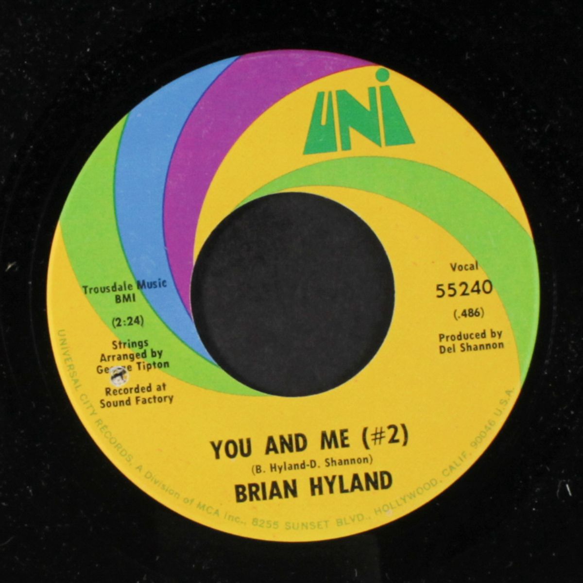 gypsy woman / you and me (#2) by BRIAN HYLAND