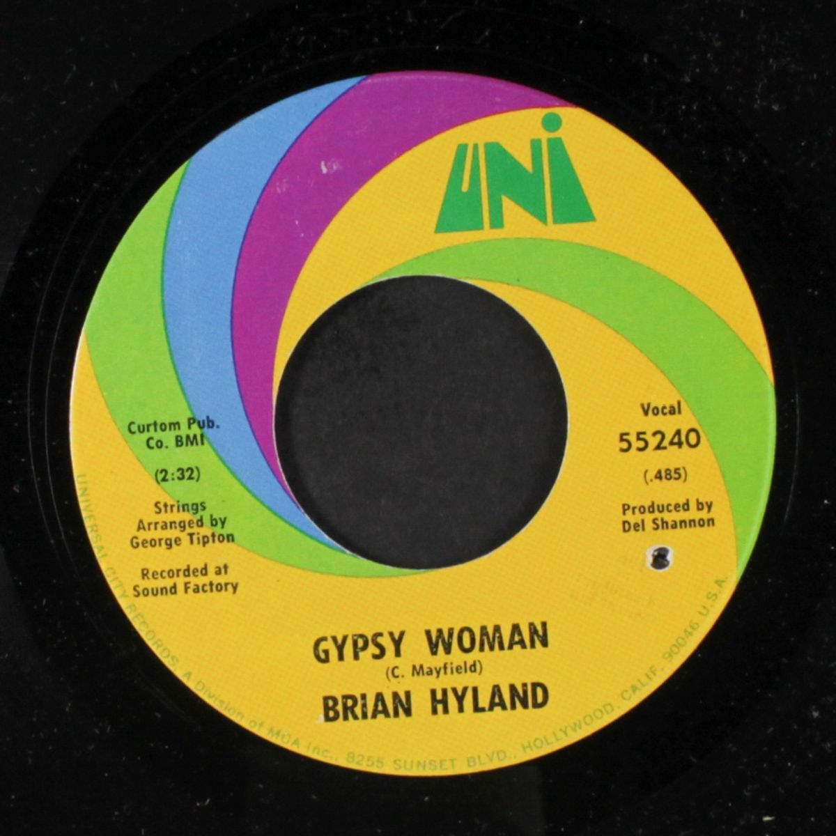 gypsy woman / you and me (#2) by BRIAN HYLAND