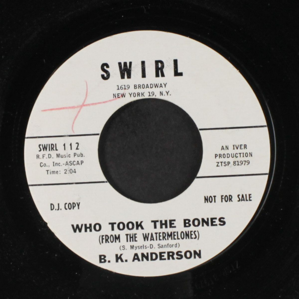 mother-in-law cha cha / who took the bones by B.K. ANDERSON