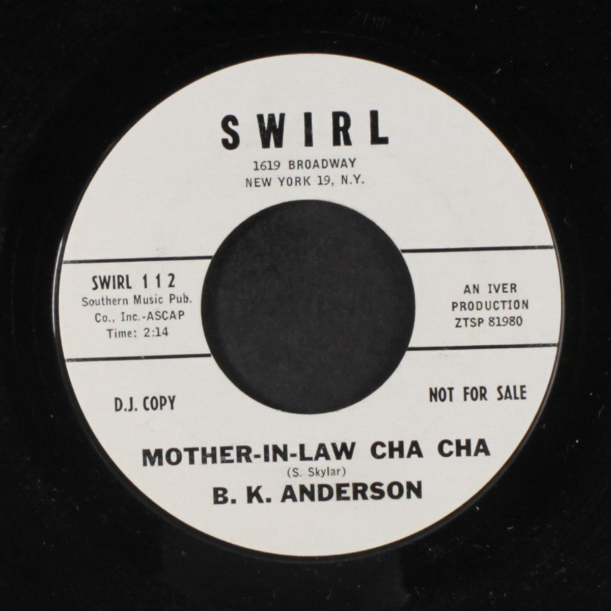 mother-in-law cha cha / who took the bones by B.K. ANDERSON