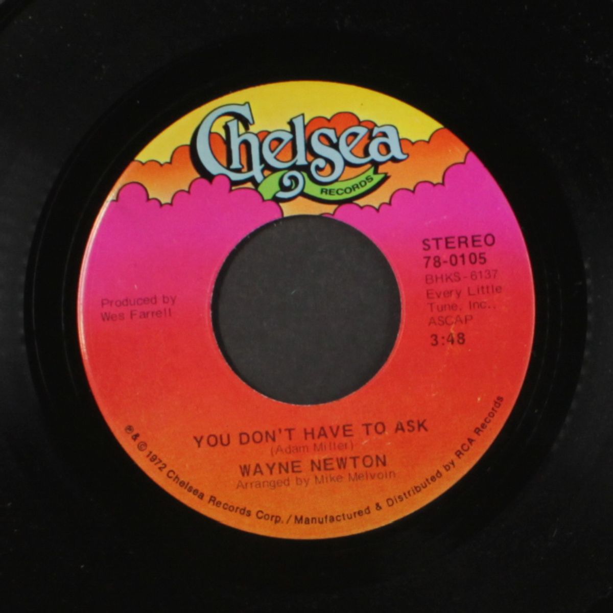 can't you hear the song / you don't have to ask by WAYNE NEWTON