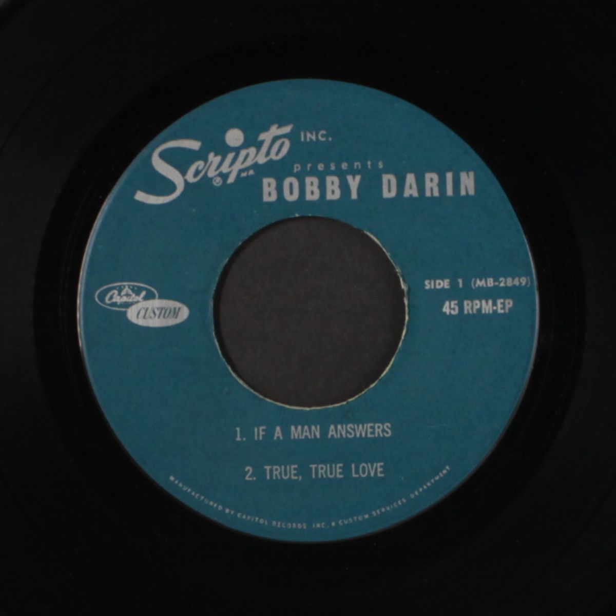 scripto presents by BOBBY DARIN